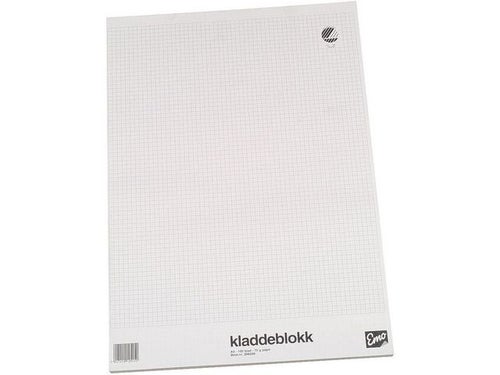Kladdeblokk A3 Emo ruter 100bl 70g