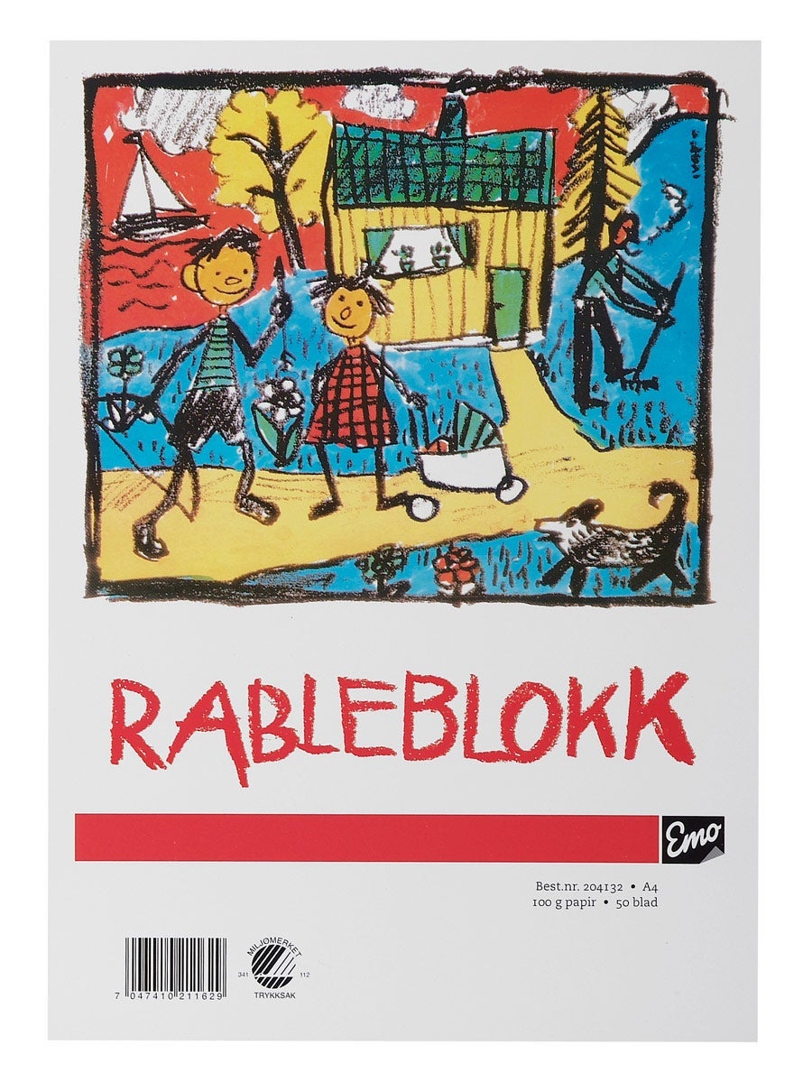 Rableblokk A4 100G 50 Blad