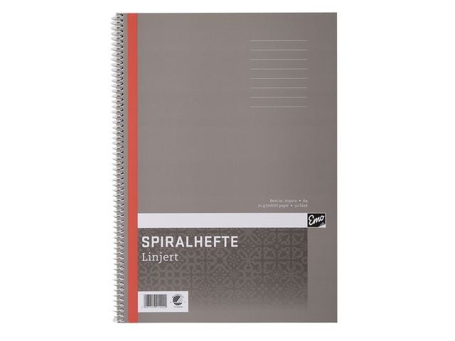 Spiralhefte A4 70g 50 bl Linjer