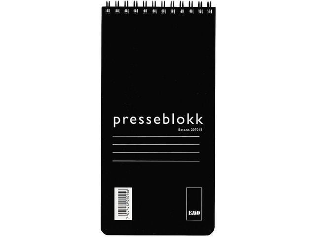 Presseblokk Emo 105x210mm 100bl linjer