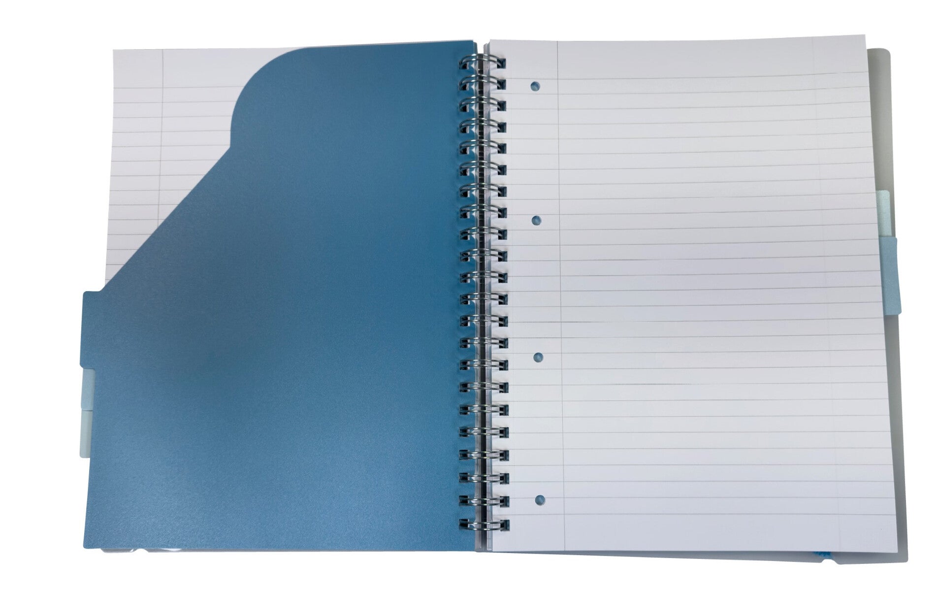 Notatbok med 5 skilleark Norli A4 blå 300 sider