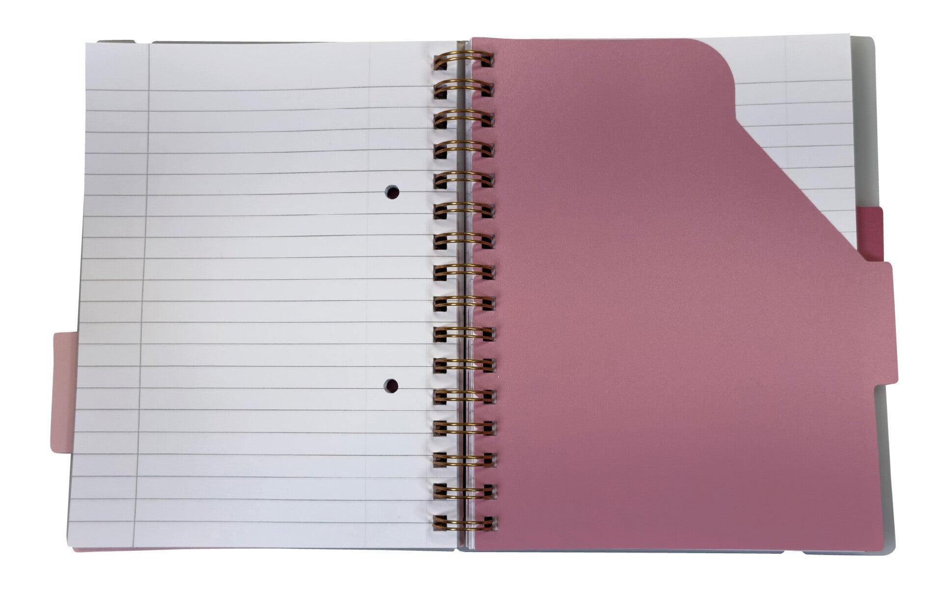 Notatbok med 3 skilleark Norli A5 rosa 300 sider