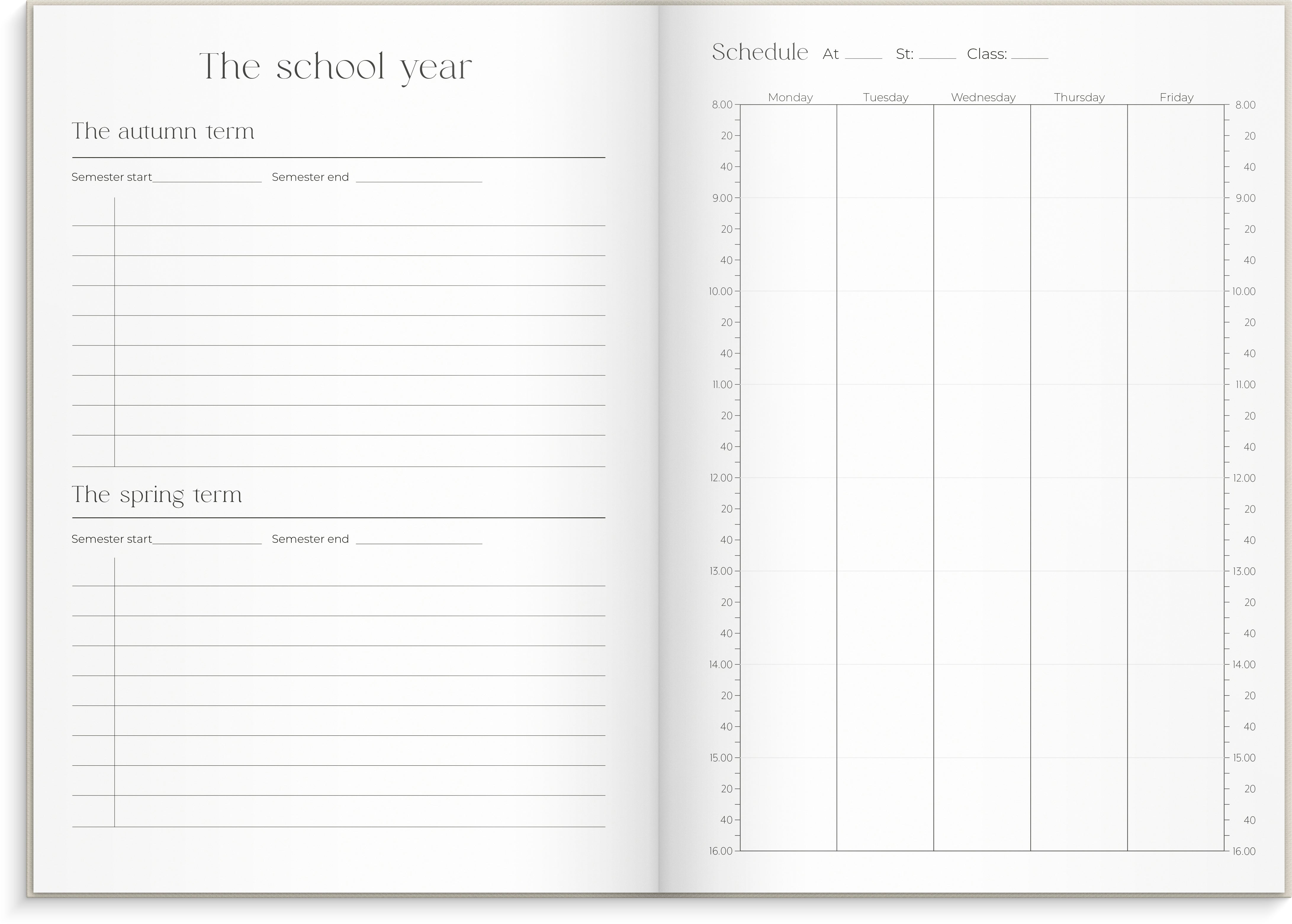 Kalender Burde Student Planner A5 26/27