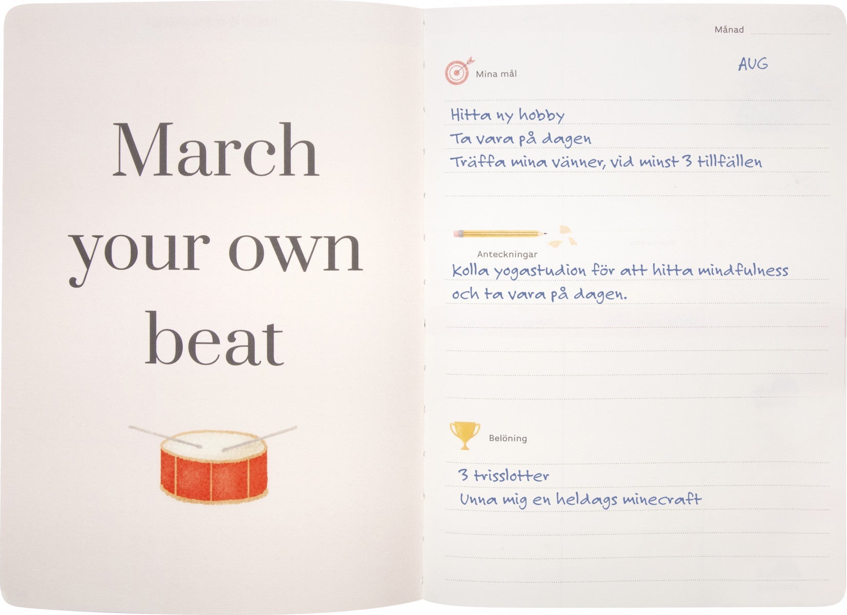 Kalender Udatert Grieg Dream & Do C5 Ukeplanlegger