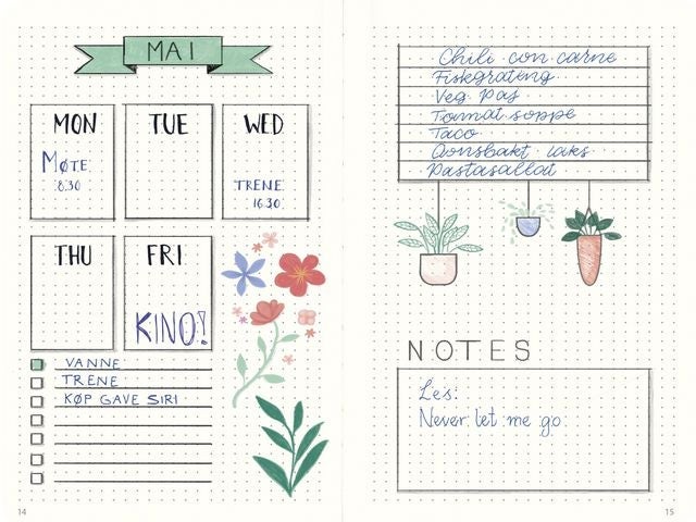 Notatbok Burde Dotter A5 Spiral