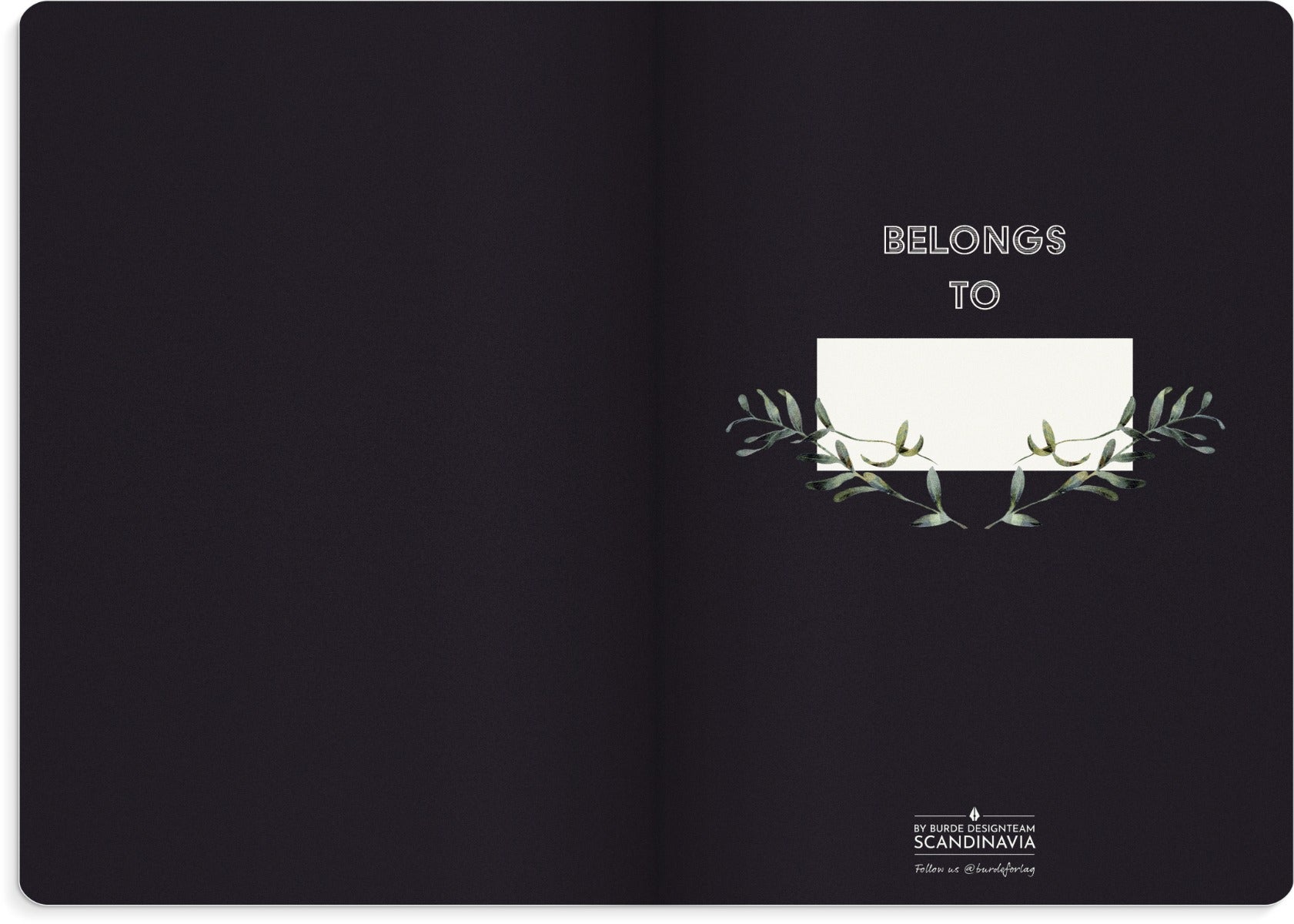 Notatbok Burde Deluxe A5 linjert Flower