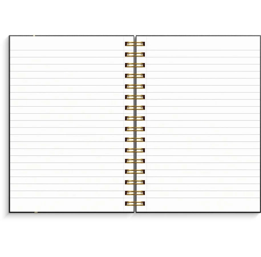 Notatbok Burde A5 Sort linjert Notes