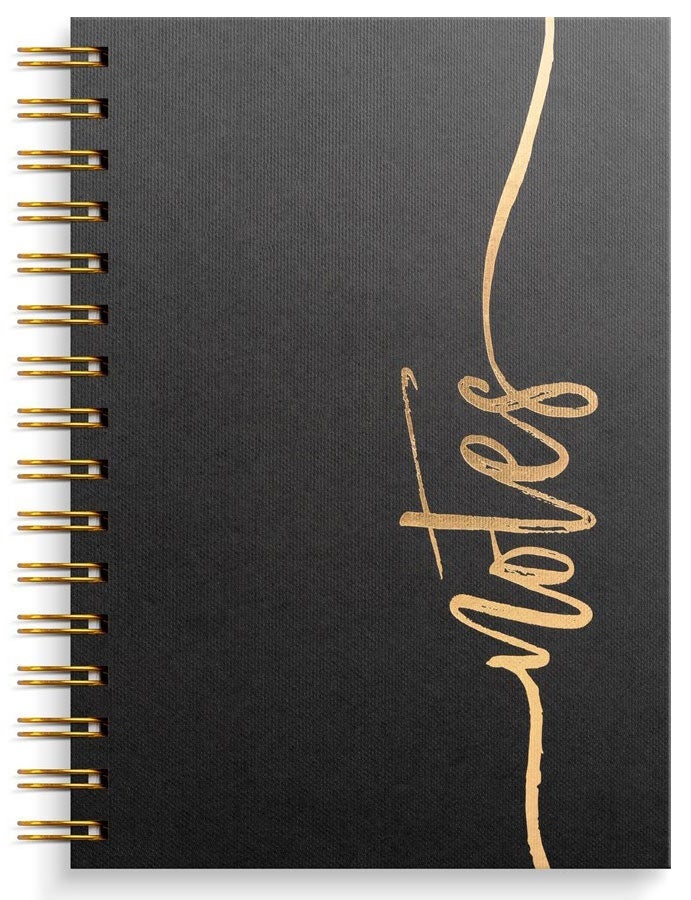 Notatbok Burde A5 Sort linjert Notes