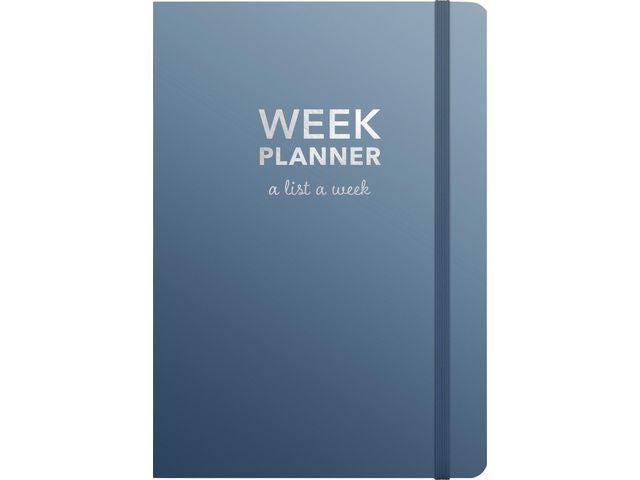 Kalender udatert Week Planner Blå A5