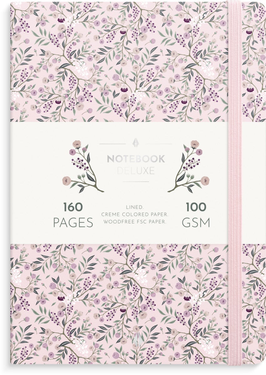 Notatbok Burde Deluxe A5 linjert Twigs