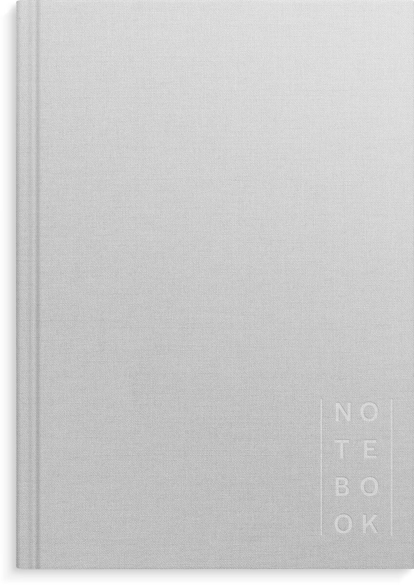 Skrivebok Burde A5 Linjer Lys grå