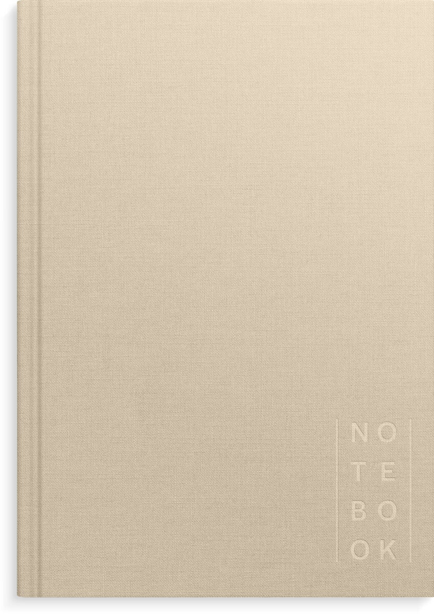 Skrivebok Burde A5 Linjer Beige