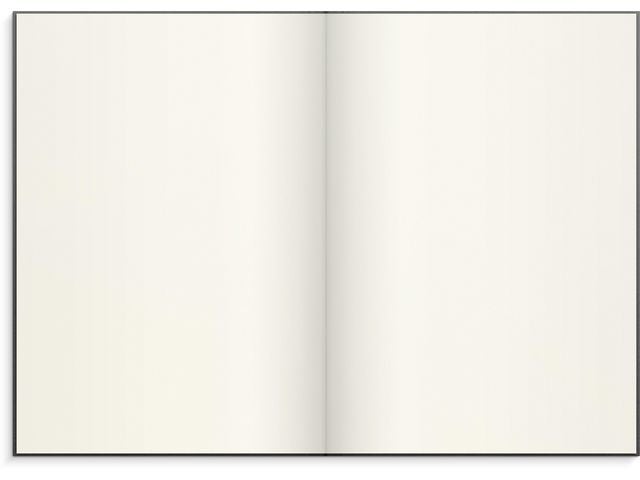 Skrivebok BURDE A4 ulinjert mørk grå