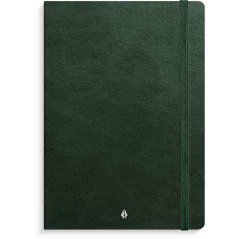 Notatbok Burde Deluxe A5 linjert Mørk Grønn