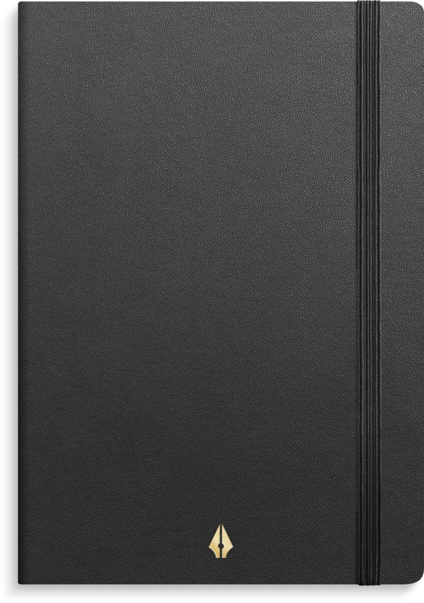 Notatbok Burde Deluxe A6 linjert Sort