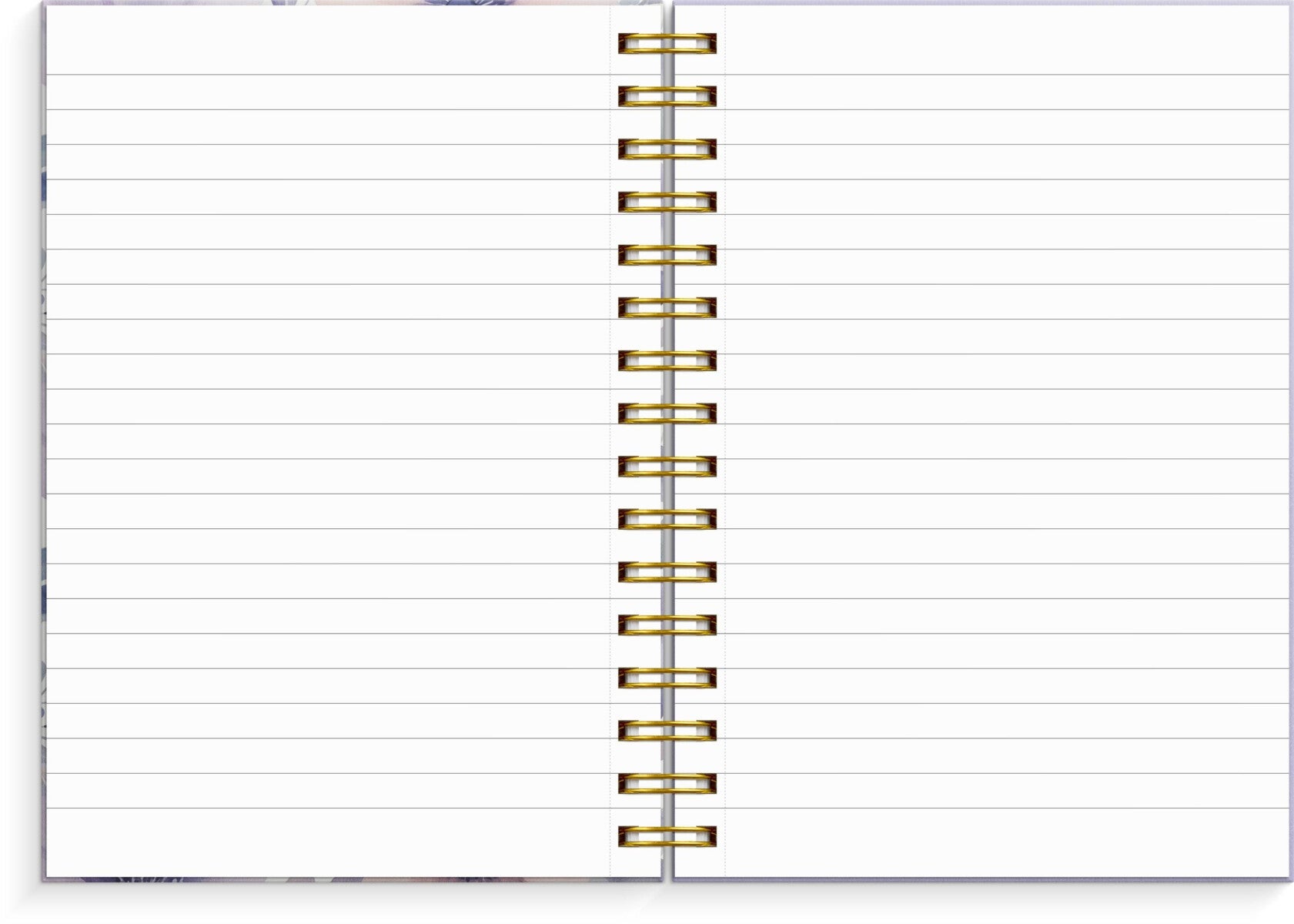 Notatbok Burde m/spiral A5 Blomster Lilla