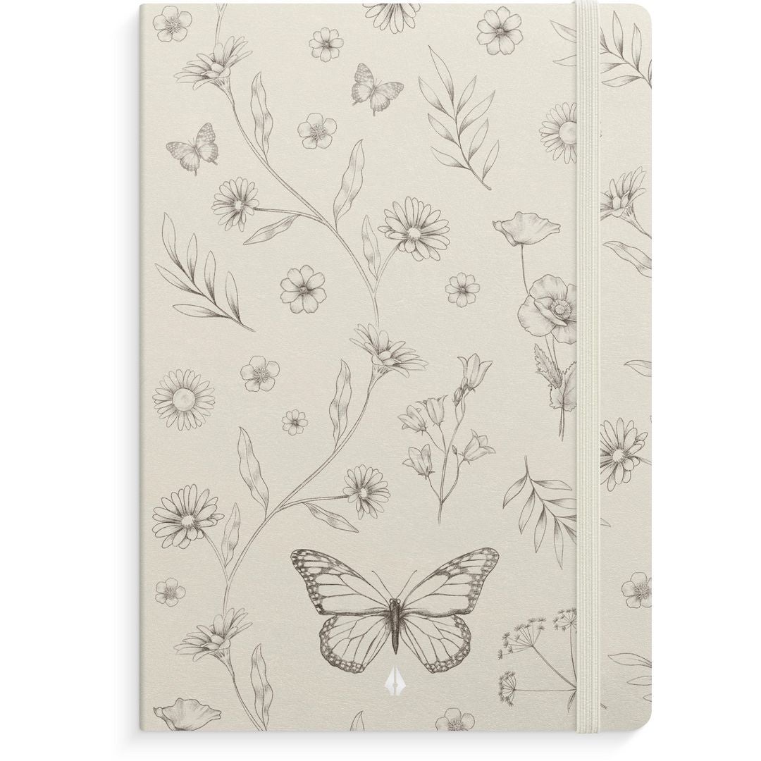 Notatbok Burde Deluxe A5 linjert&nbsp;Butterfly