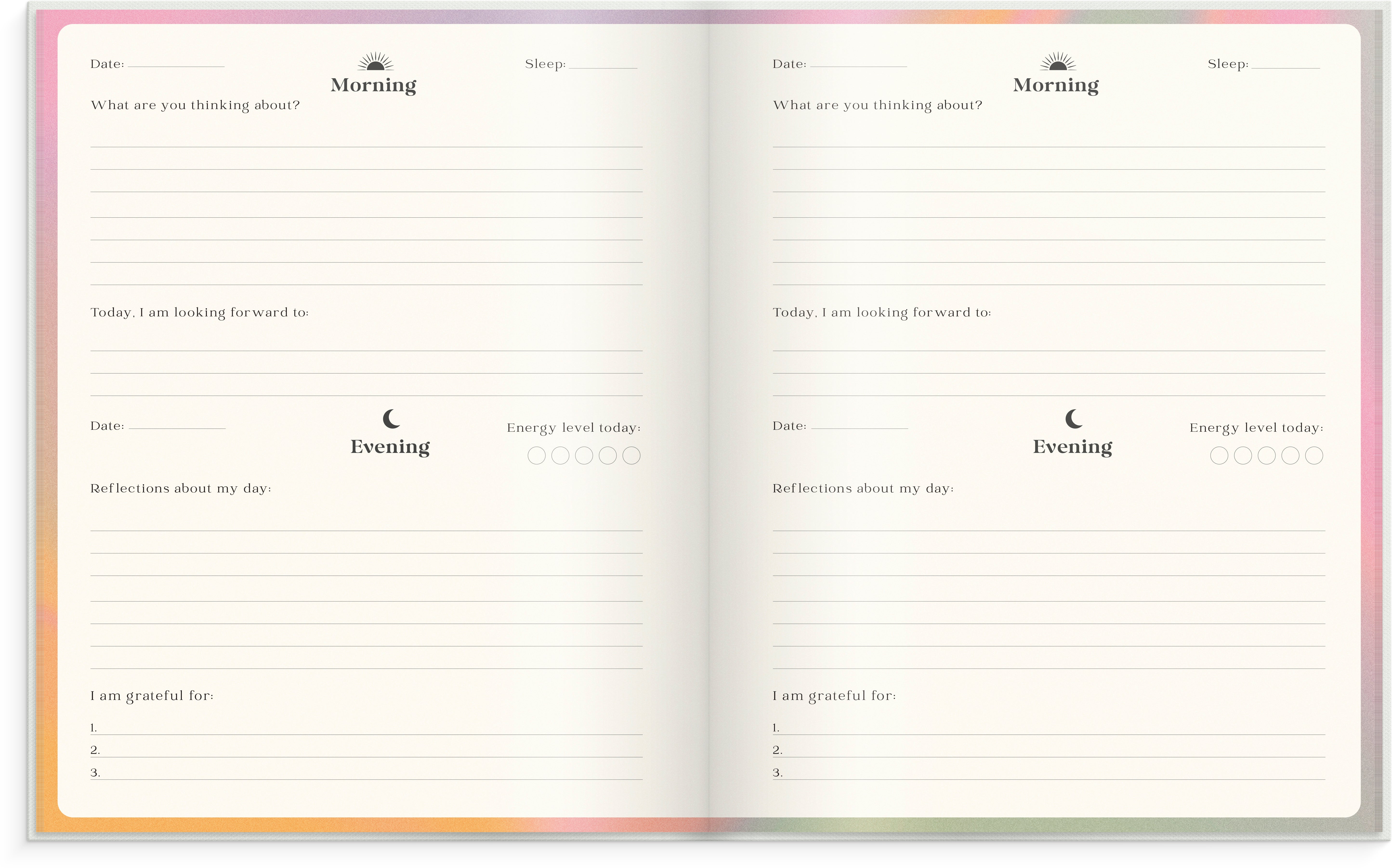 Ukekalender Morning and Evening Journal