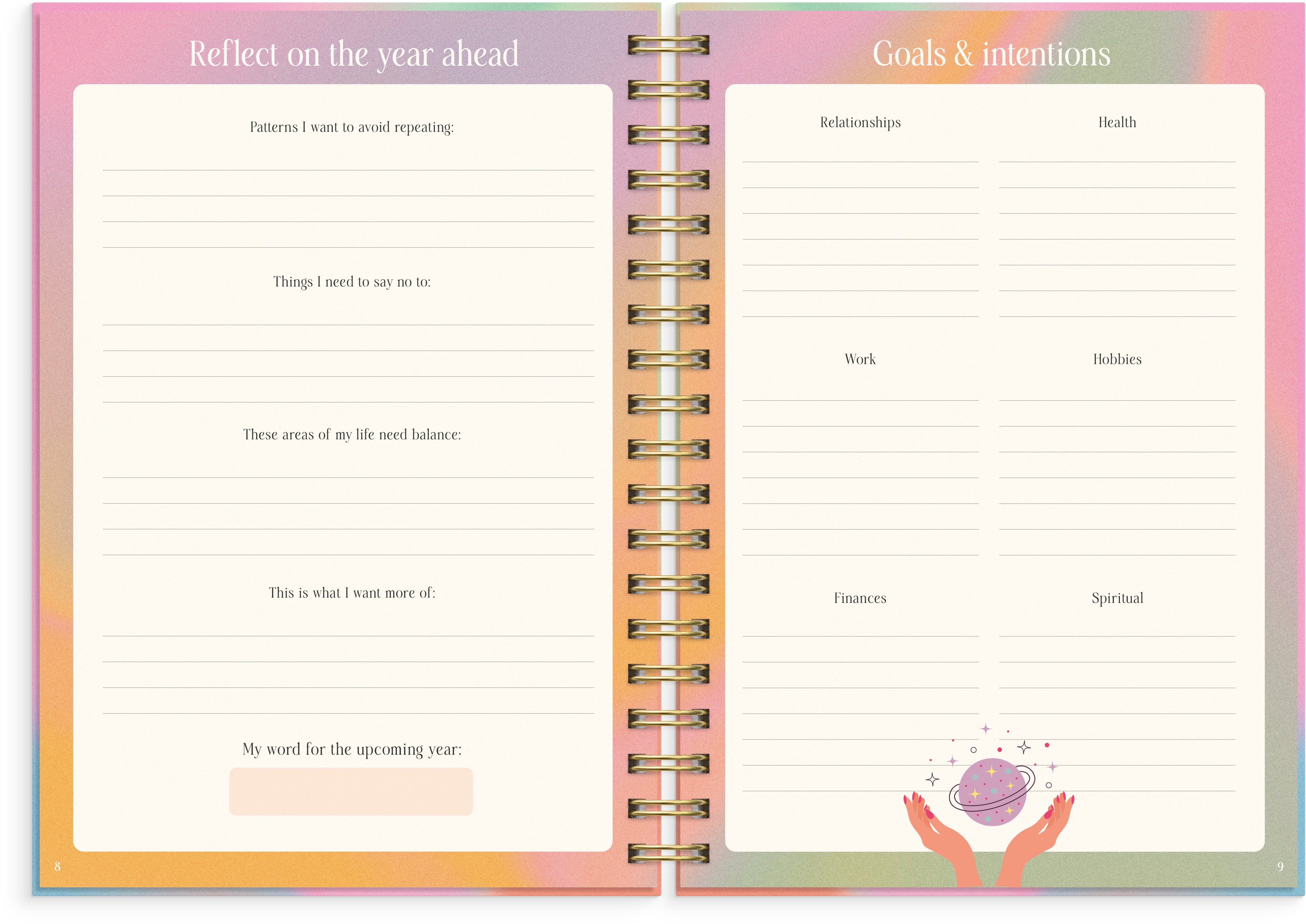 Ukekalender The Self Care Planner B5