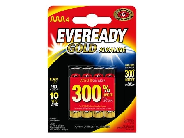 Batteri Eveready Gold AAA/LR3 (4)