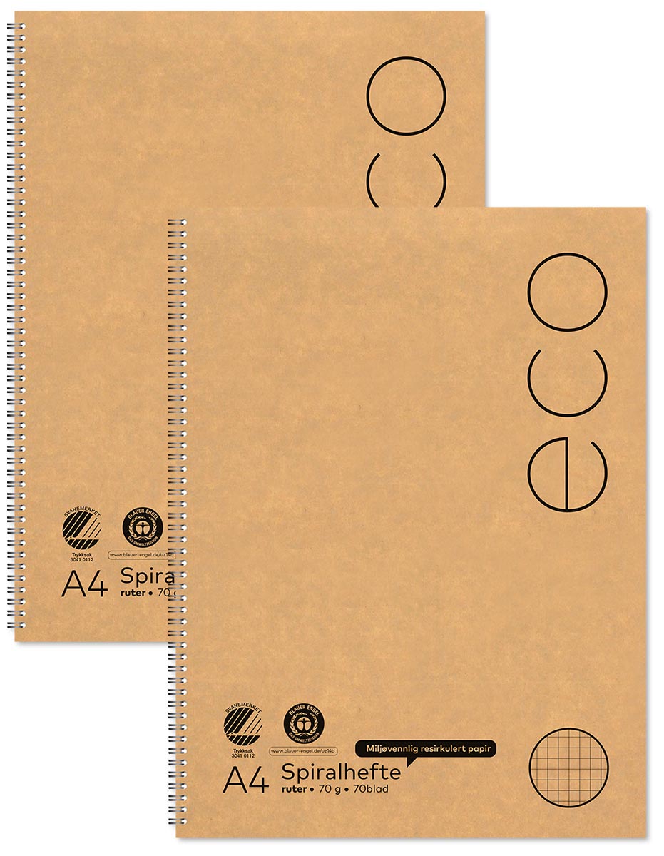 Spiralhefte Norli A4 70g 70bl ruter (2)