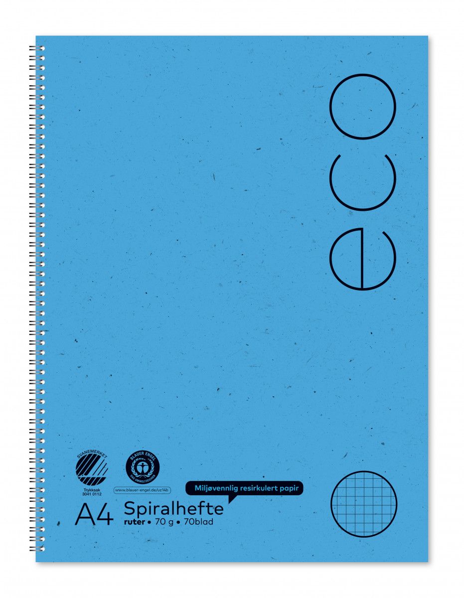 Spiralhefte Norli A4 70g 70bl ruter (5)