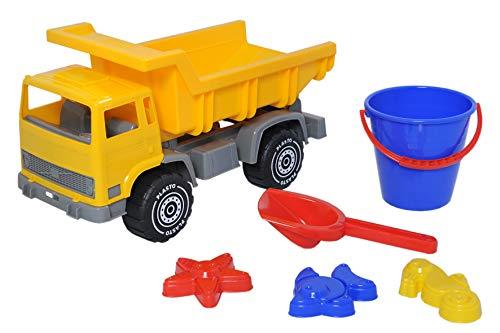 Sandsett med lastebil