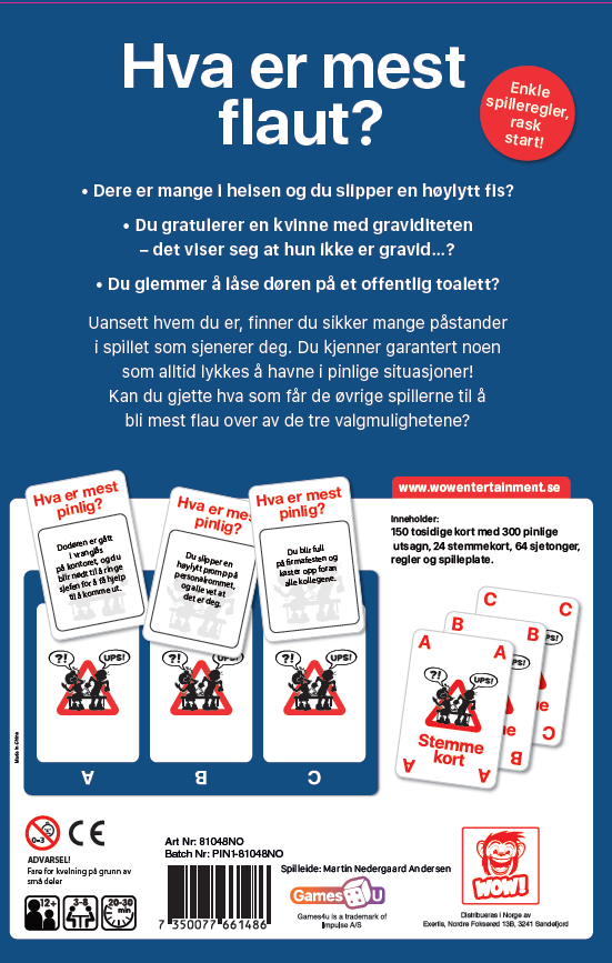 Spill Max Pinlige Personer og Flaue Situasjoner No