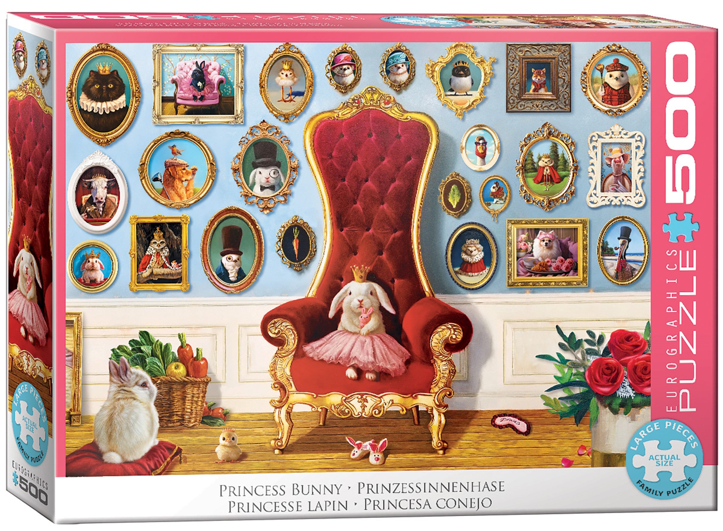 Puslespill 500 Princess Bunny Eurographics
