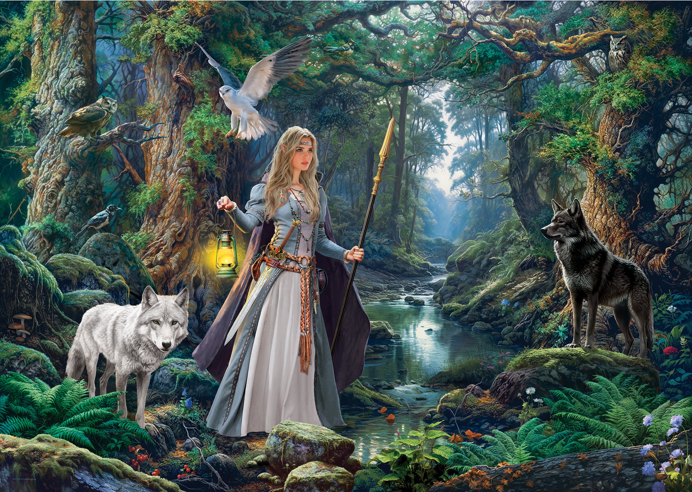 Puslespill 1000 Fantasy Forest Eurographics