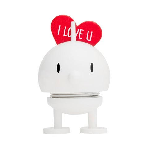 Hoptimist Love Bumble liten hvit