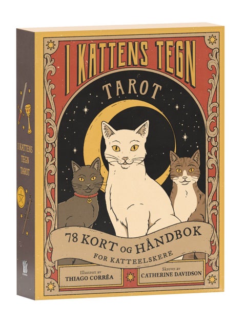 I kattens tegn : tarot : 78 kort og håndbok for ka - bok og tarotkort