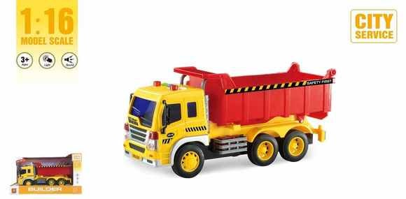 Wenyi Lastebil m/Lyd og lys Friksjon (32Cm)