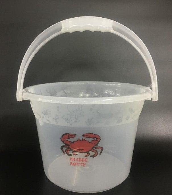 Krabbebøtte maxi gjennomsiktig (25x18cm)