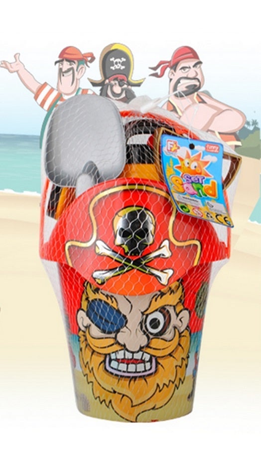 Bøttesett Pirat 2 Ass