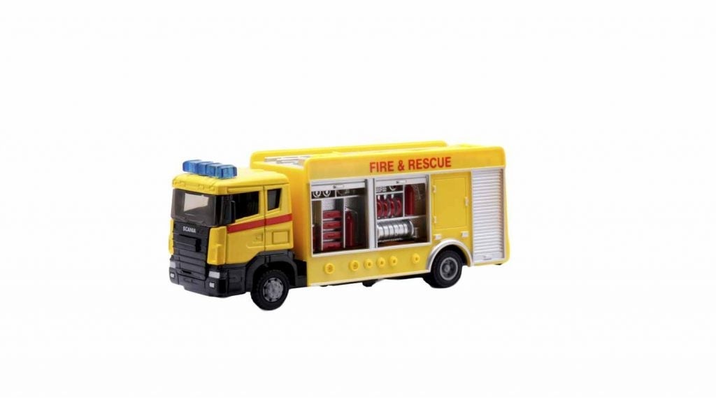 Teama Gul Brannbil m/lyd og lys  2 ass (20cm)