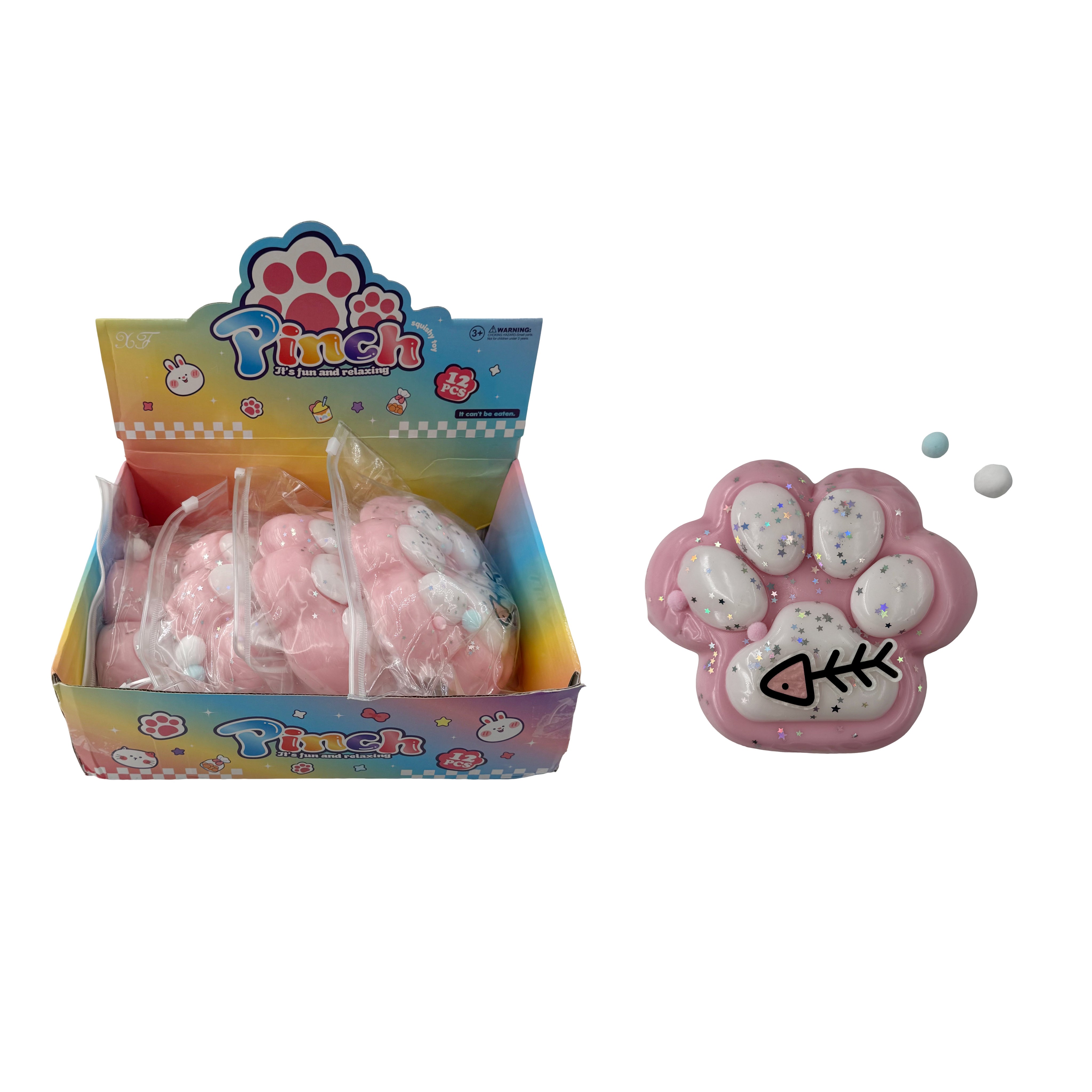Squishy Sticky Cat Paw 400g 16cm