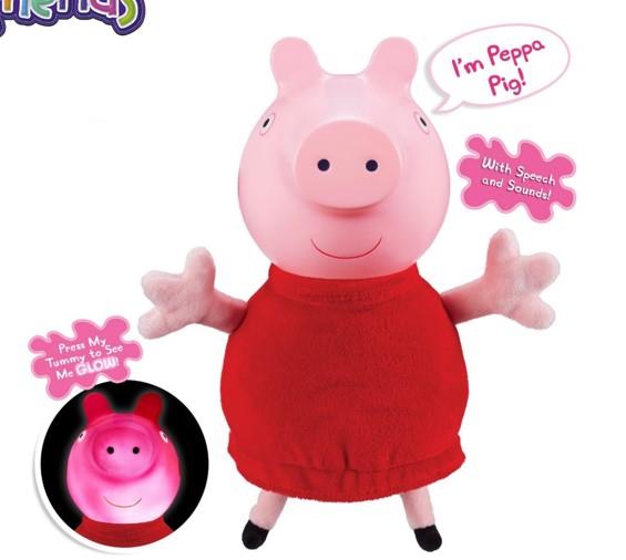 Mykdyr Peppa Pig Talking Glow Peppa Pig