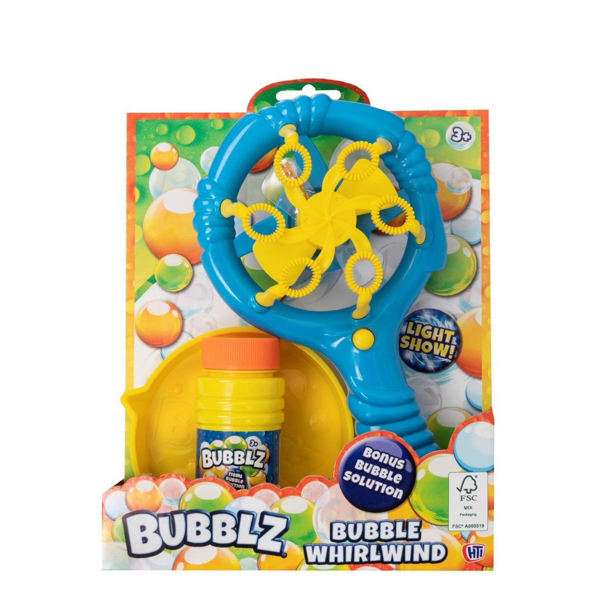 Såpeboble Vifte m/lys og bobler Bubblz