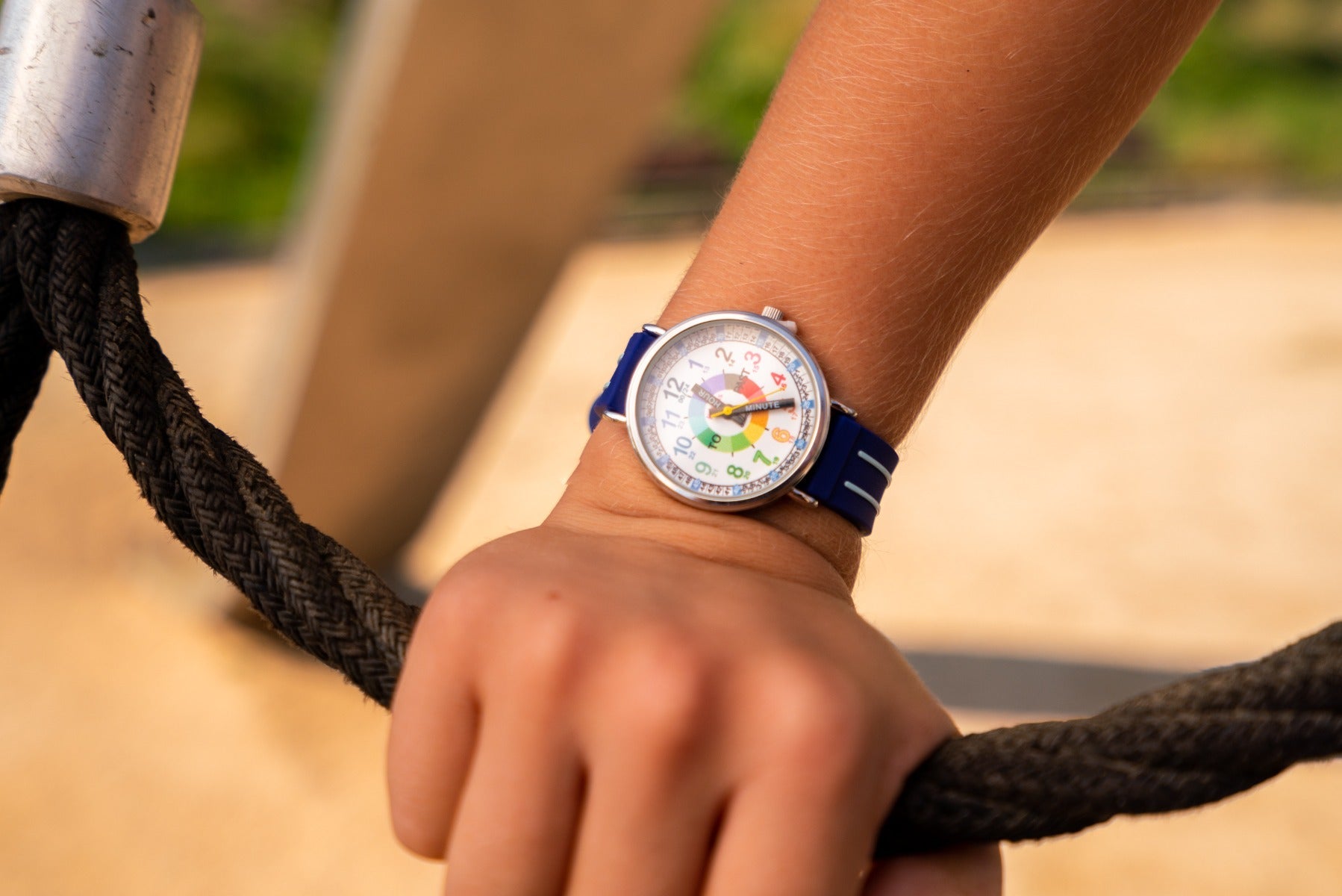 Kiddus Barneklokke  Ass  m/time og minuttviser