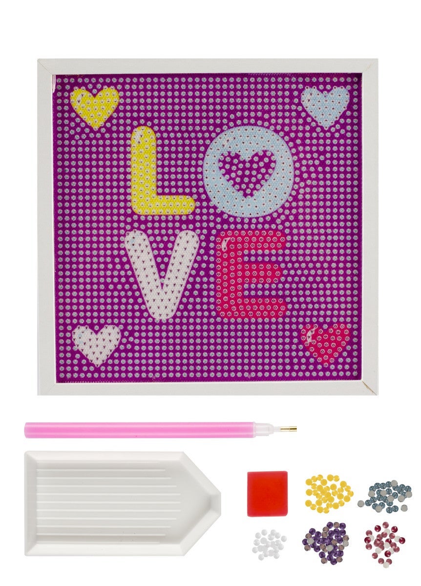 Diamond Painting Diamant Stickers m/ramme 2ass