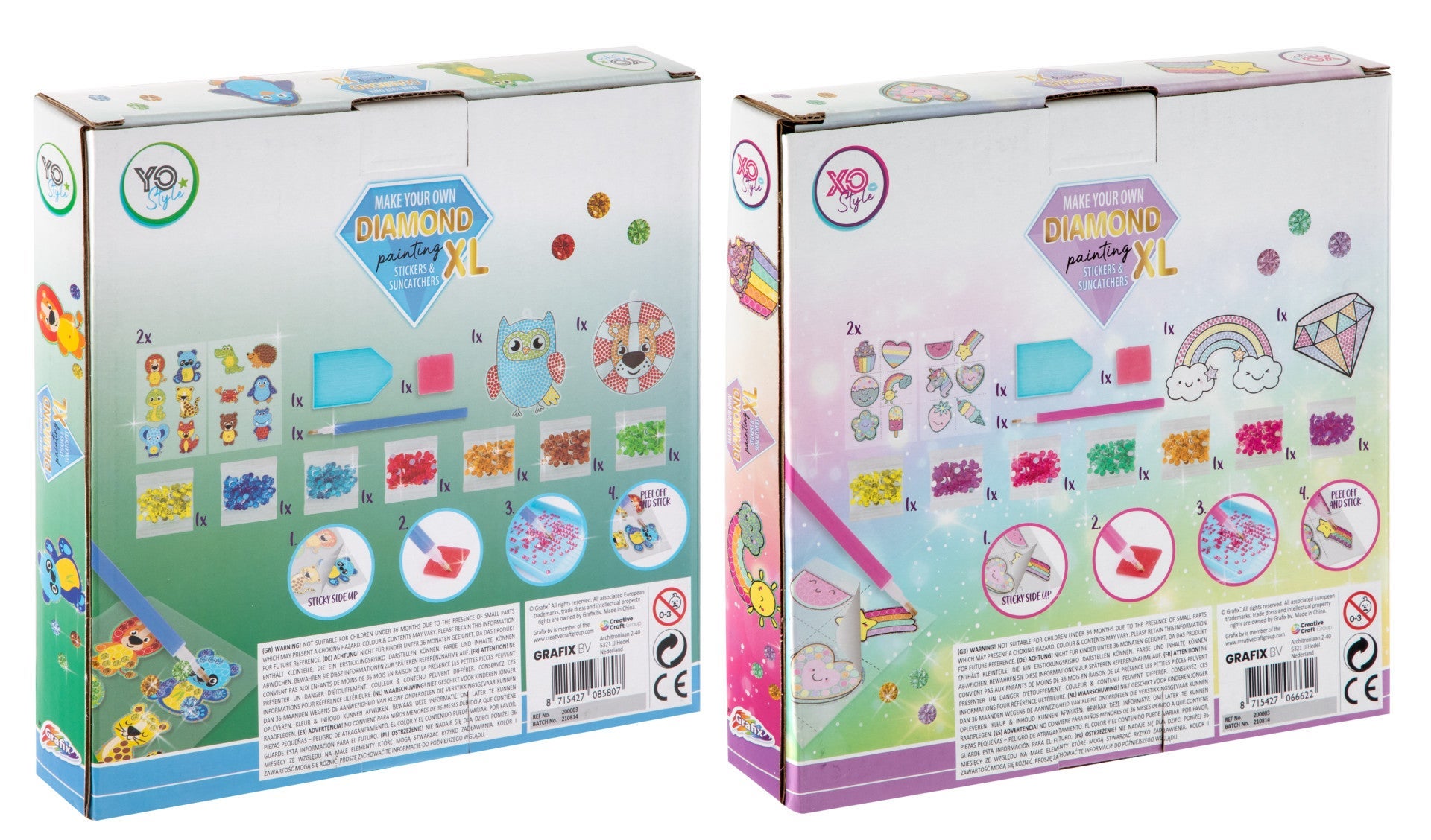 Diamond Painting Diamant Stickers m/suncatcher 2as