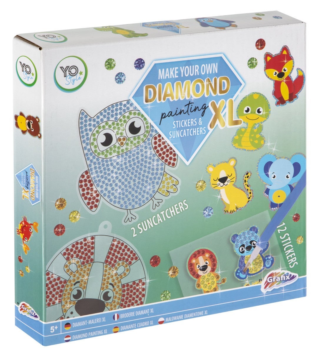 Diamond Painting Diamant Stickers m/suncatcher 2as