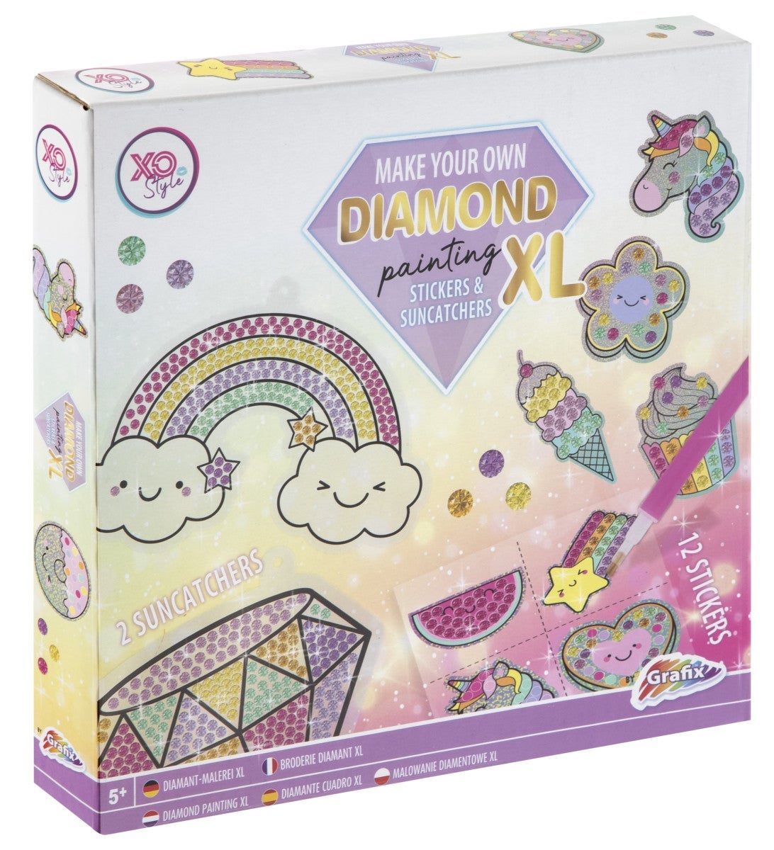 Diamond Painting Diamant Stickers m/suncatcher 2as