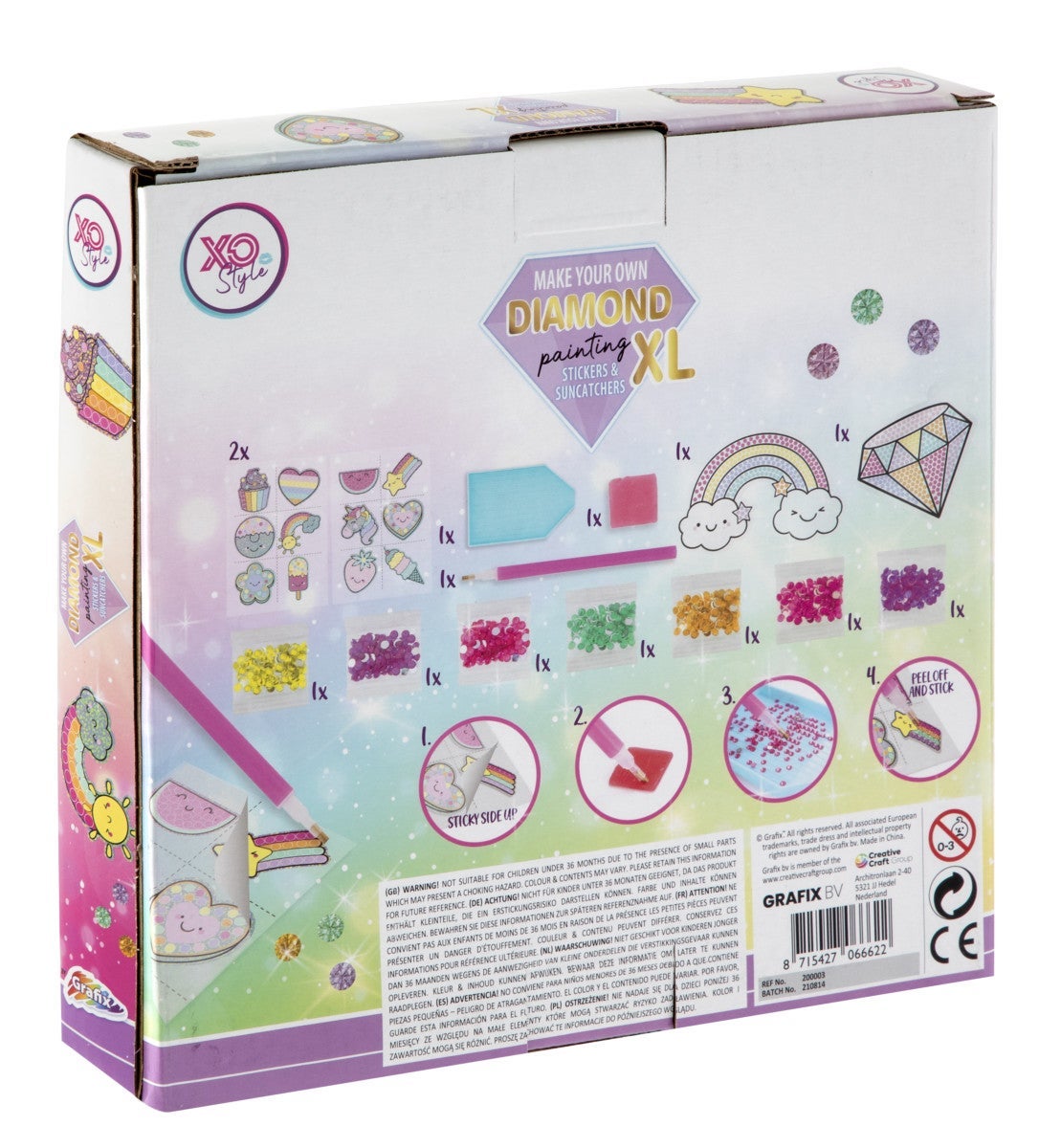 Diamond Painting Diamant Stickers m/suncatcher 2as