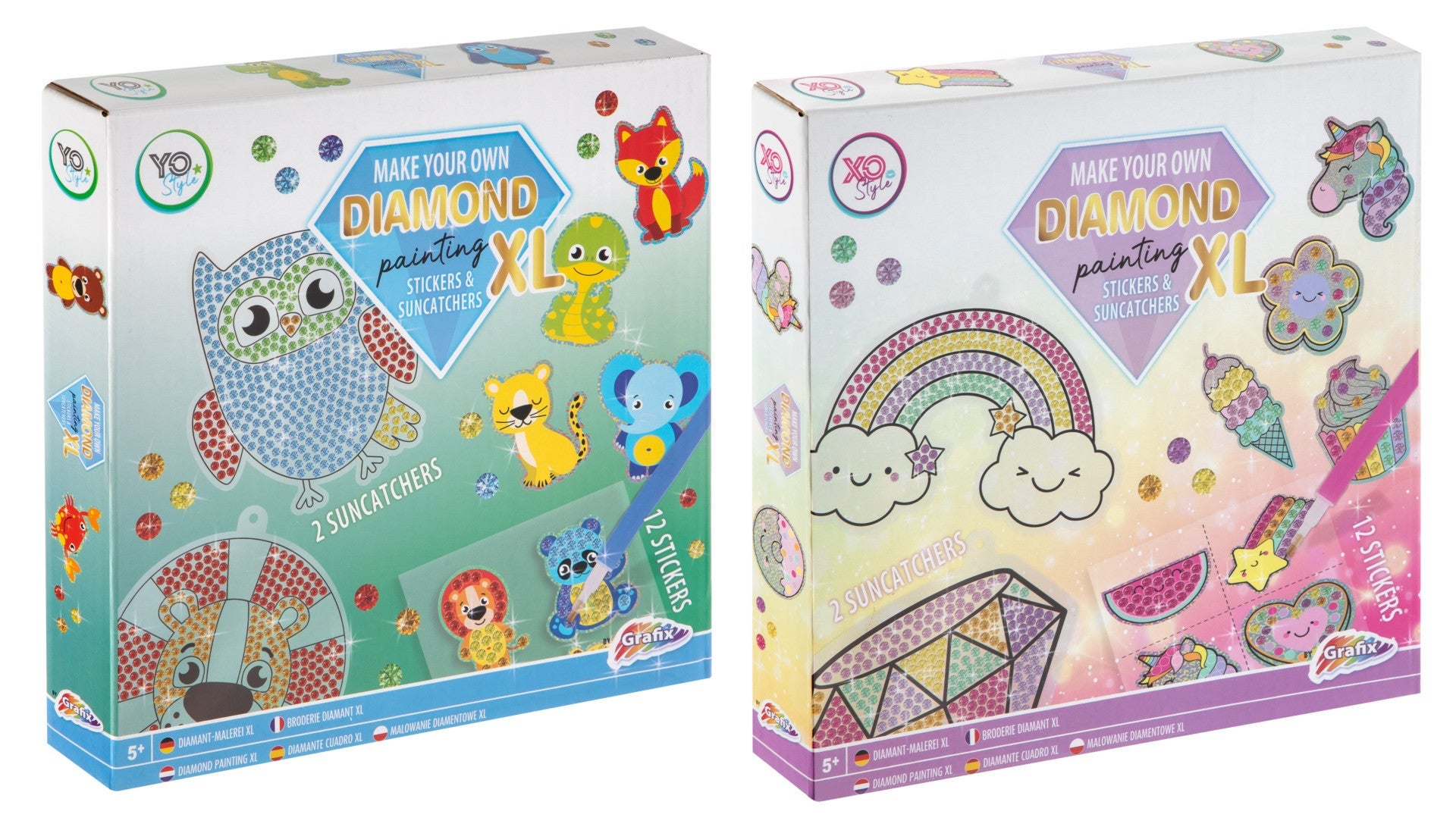 Diamond Painting Diamant Stickers m/suncatcher 2as