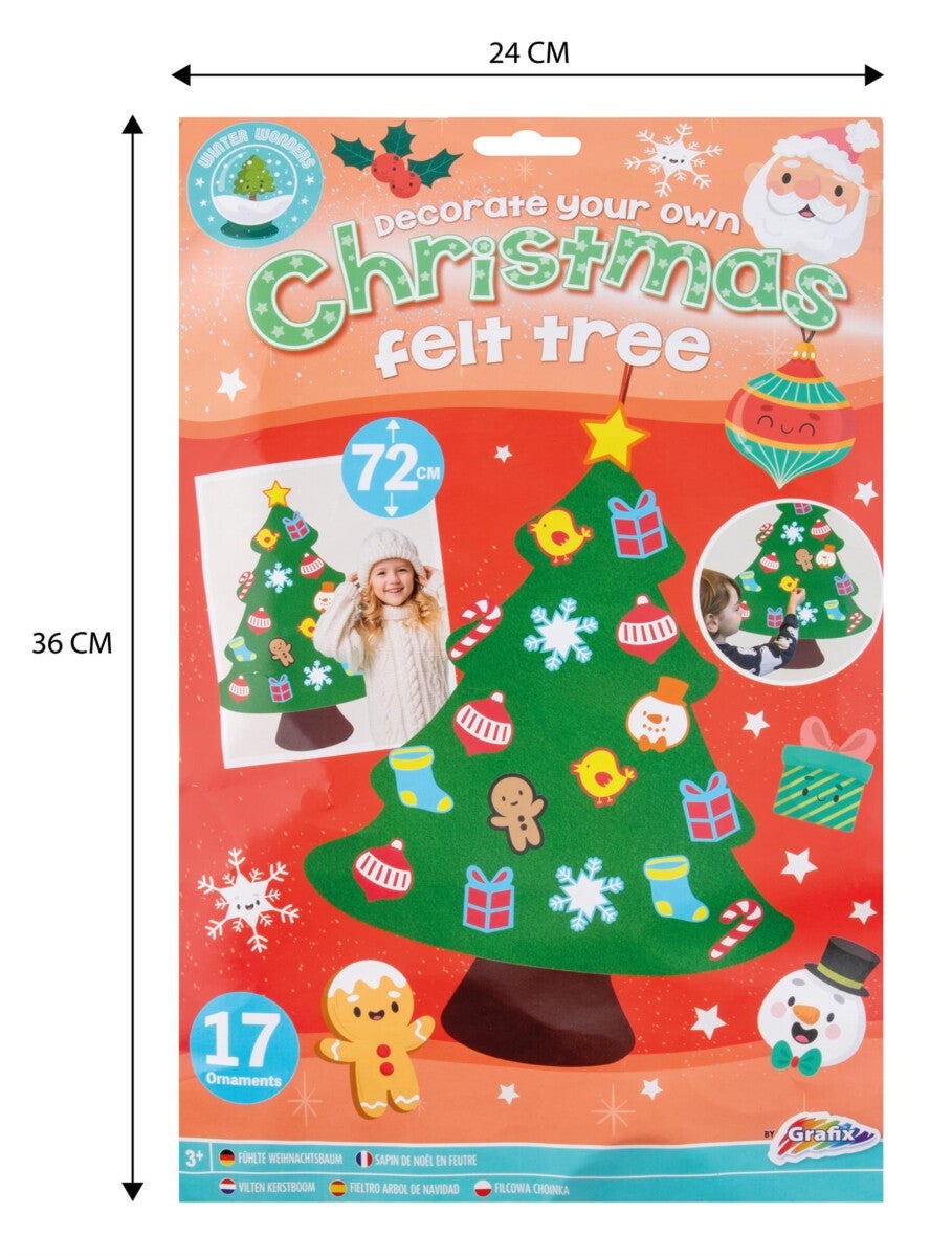 Hobby Pynt Ditt Eget Juletre i Filt 72cm