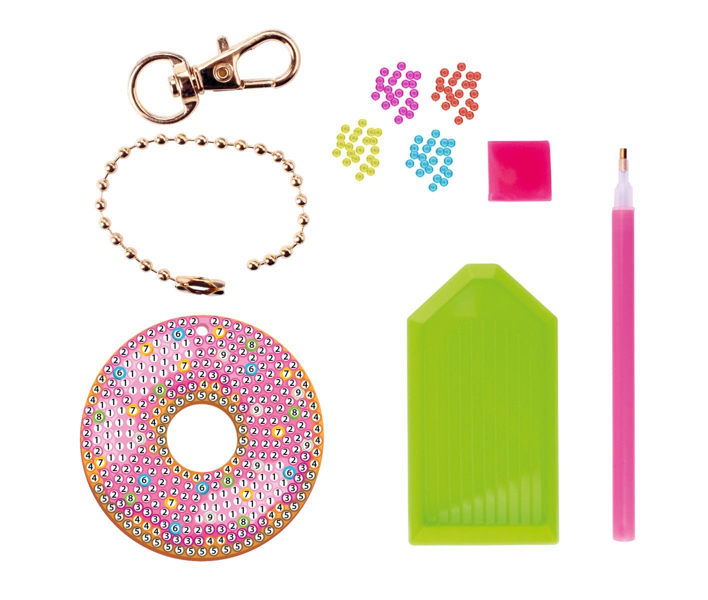 Diamond Painting Diamant Stickers Keyring 3ass