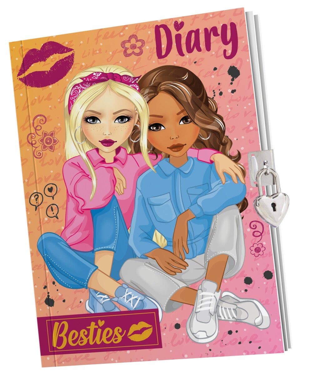 Dagbok Besties m/60 sider og lås