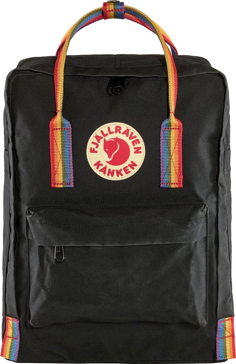 Sekk Fjällräven Kånken Black Rainbow
